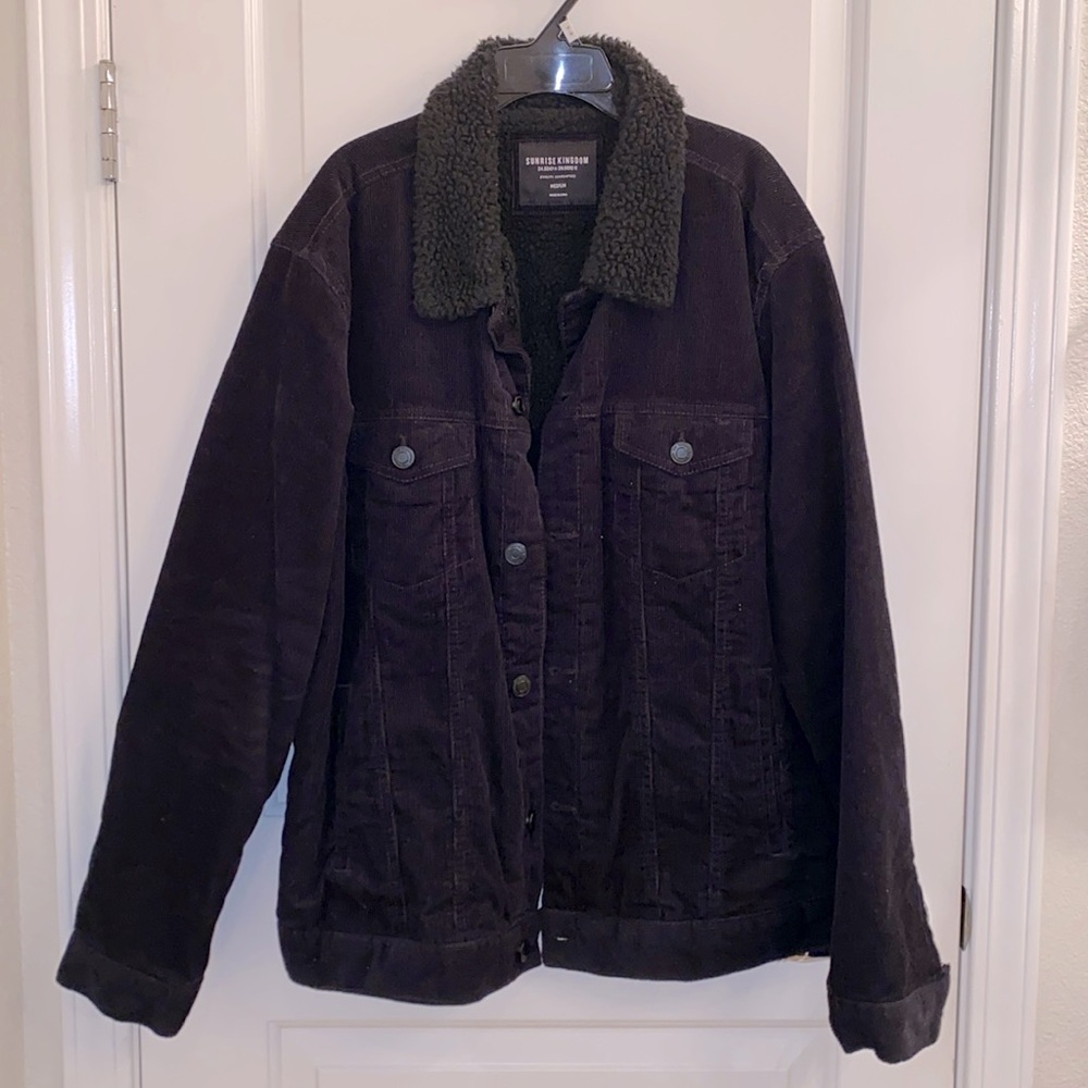 Sunrise Kingdom - Black Corduroy Jacket